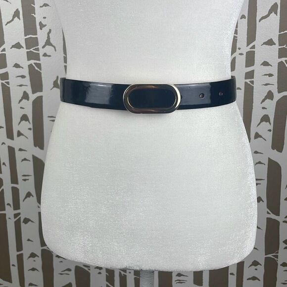 Ginnie Johansen Patent Leather Belt - Picture 1 of 10